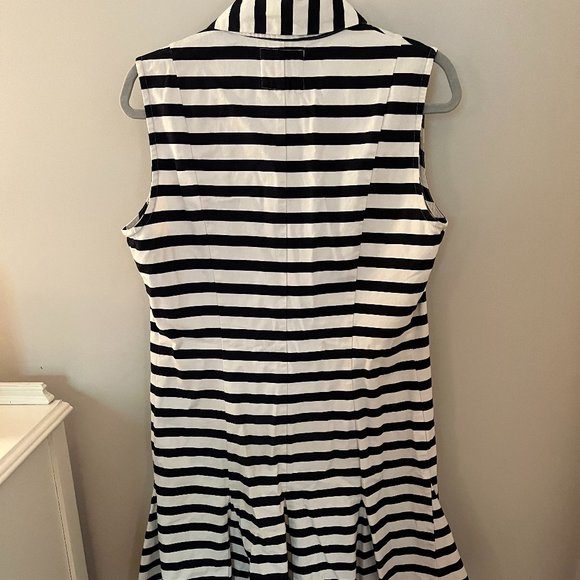 Belle Size 10 Blue and White Summer Dress - Picture 3 of 3